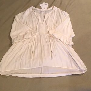 Off white bohemian tunic